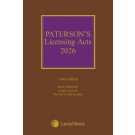 Paterson's Licensing Acts 2026 134th Edition