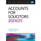 CLP Legal Practice Guides: Accounts for Solicitors 2024/25