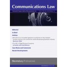 Communications Law - Journal of Computer, Media and Telecommunications Law