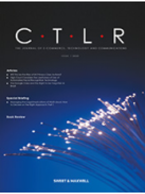 Computer and Telecommunications Law Review: Issues Only