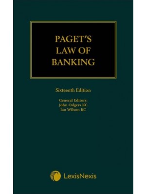 Paget's Law of Banking, 16th Edition