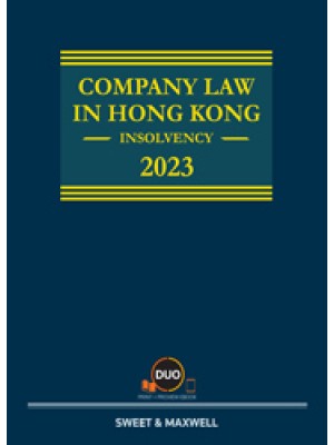 Company Law in Hong Kong: Insolvency 2023 (Hardcopy + e-Book)