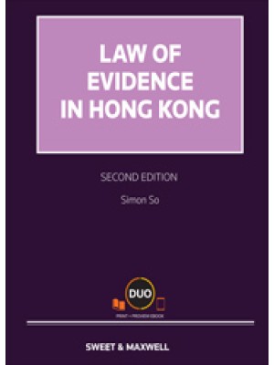 Law of Evidence in Hong Kong, 2nd Edition (Hardcopy + e-Book)